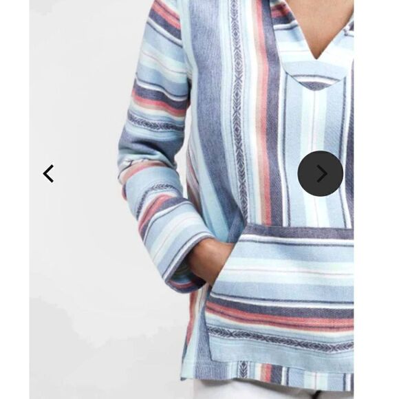 Faherty Baja Poncho Hoodie S - Picture 6 of 11